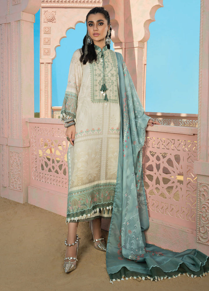 Wardha Saleem Embroidered Lawn Suits Unstitched 3 Piece D-09 Noori - Summer Collection