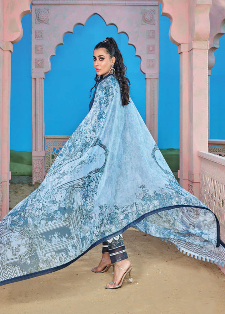 Wardha Saleem Embroidered Lawn Suits Unstitched 3 Piece D-14 Eshaal - Summer Collection