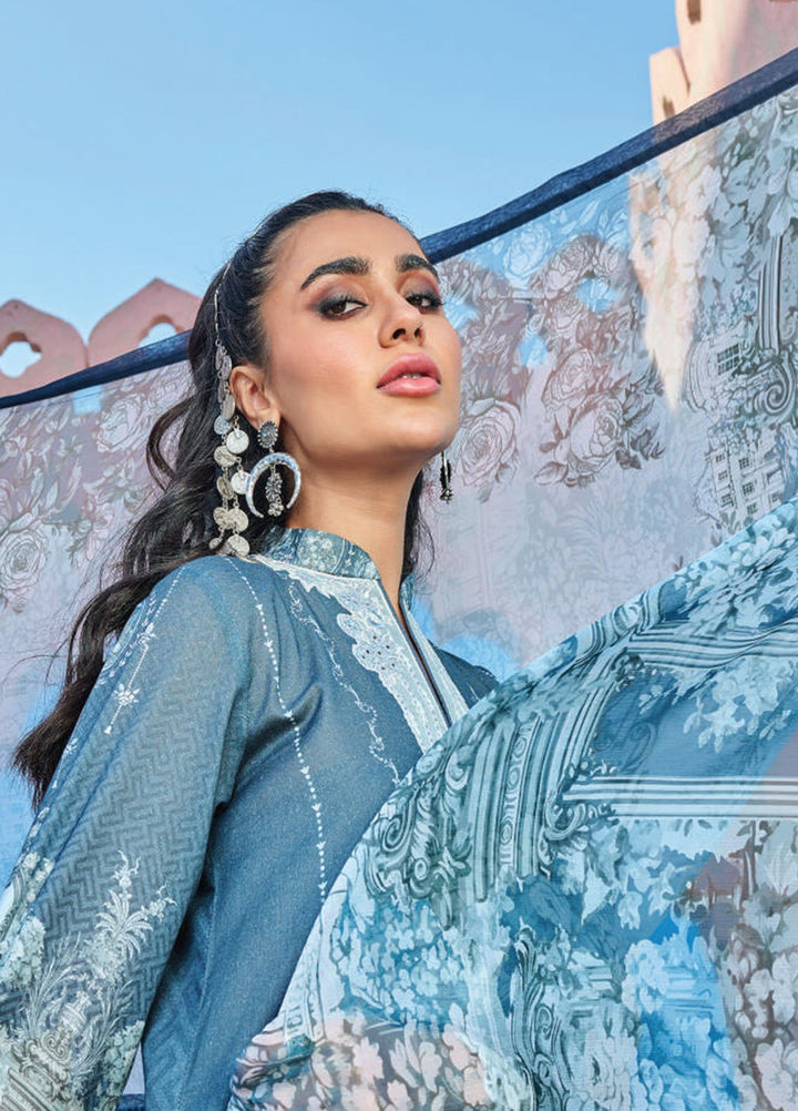 Wardha Saleem Embroidered Lawn Suits Unstitched 3 Piece D-14 Eshaal - Summer Collection