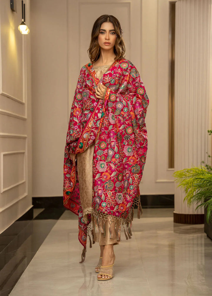 Wisaah by Zouj Katan Silk Shawl ZJ24WS Kohinoor - Winter Collection