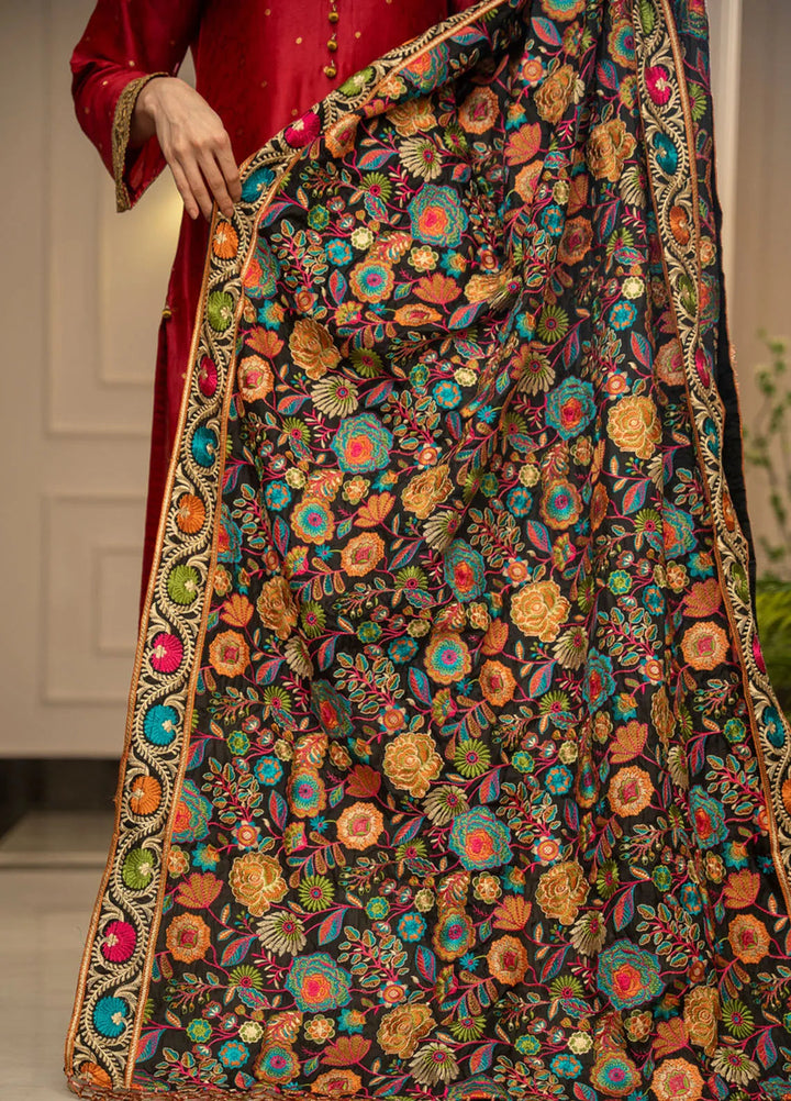 Wisaah by Zouj Katan Silk Shawl ZJ24WS Rang-e-Bahar - Winter Collection