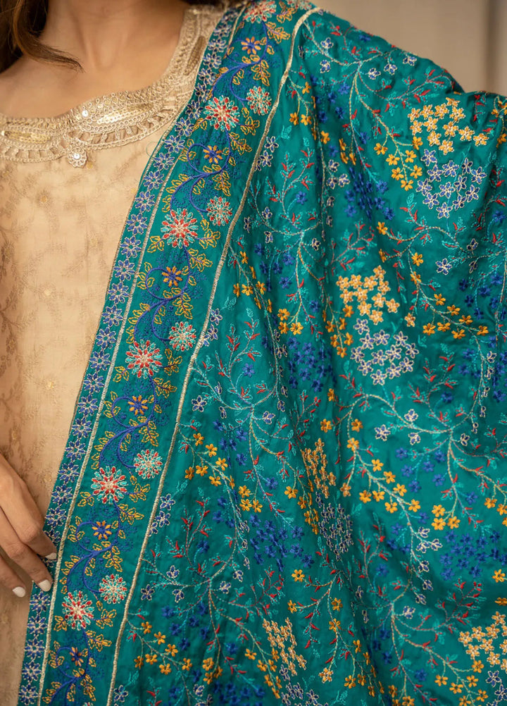 Wisaah by Zouj Katan Silk Shawl ZJ24WS Zeenat - Winter Collection