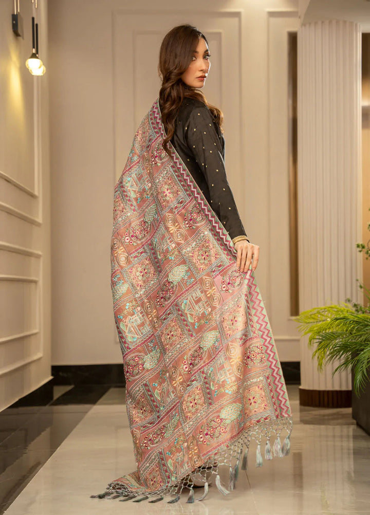 Wisaah by Zouj Missouri Shawl ZJ24WS Mushk M - Winter Collection
