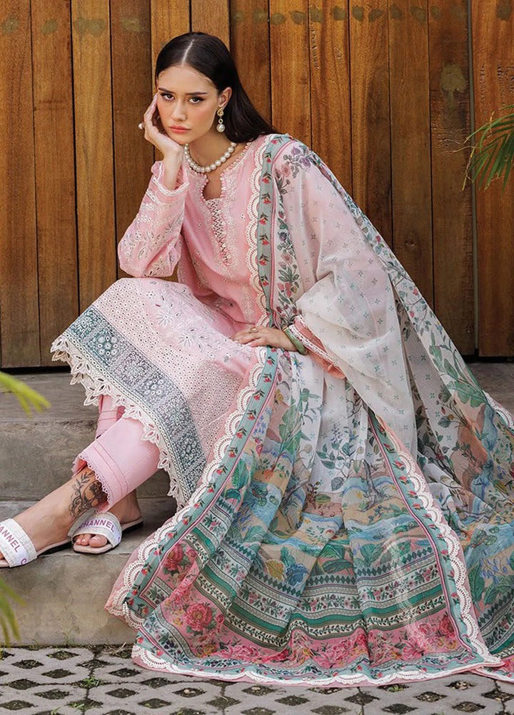Xenia Embroidered Lawn Suit Unstitched 3 Piece XE25LL D-05 Turin - Summer Collection