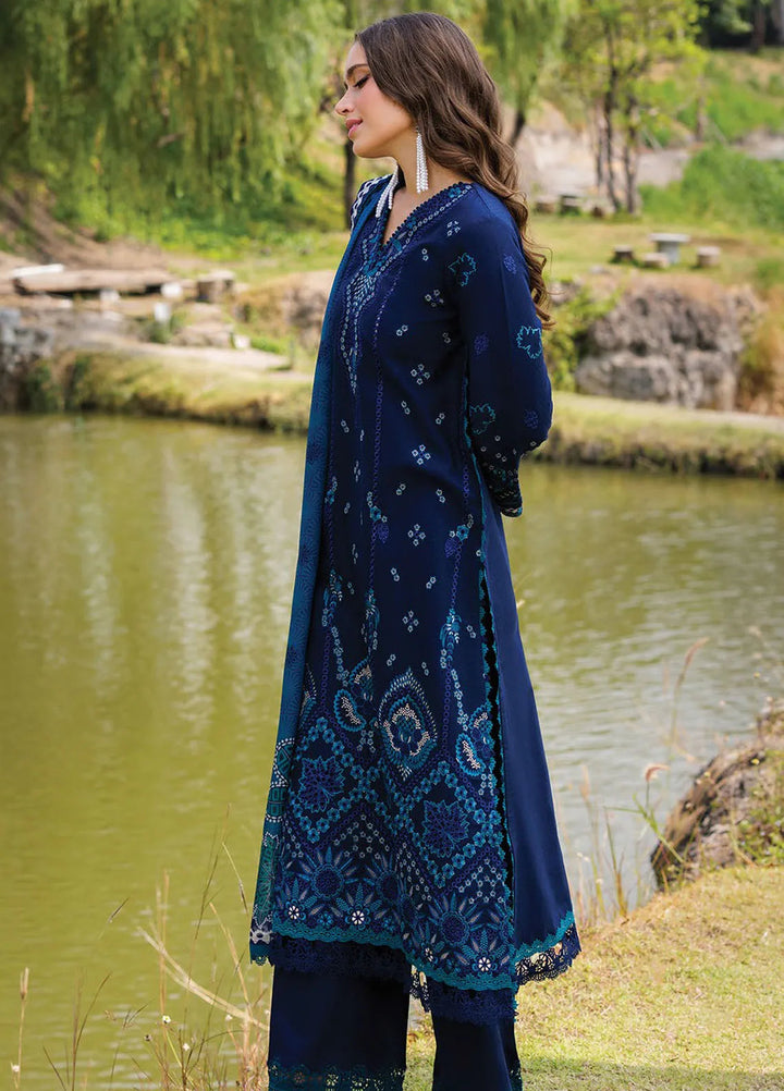 Xenia Embroidered Lawn Suit Unstitched 3 Piece XE25LL D-06 Murcia - Summer Collection