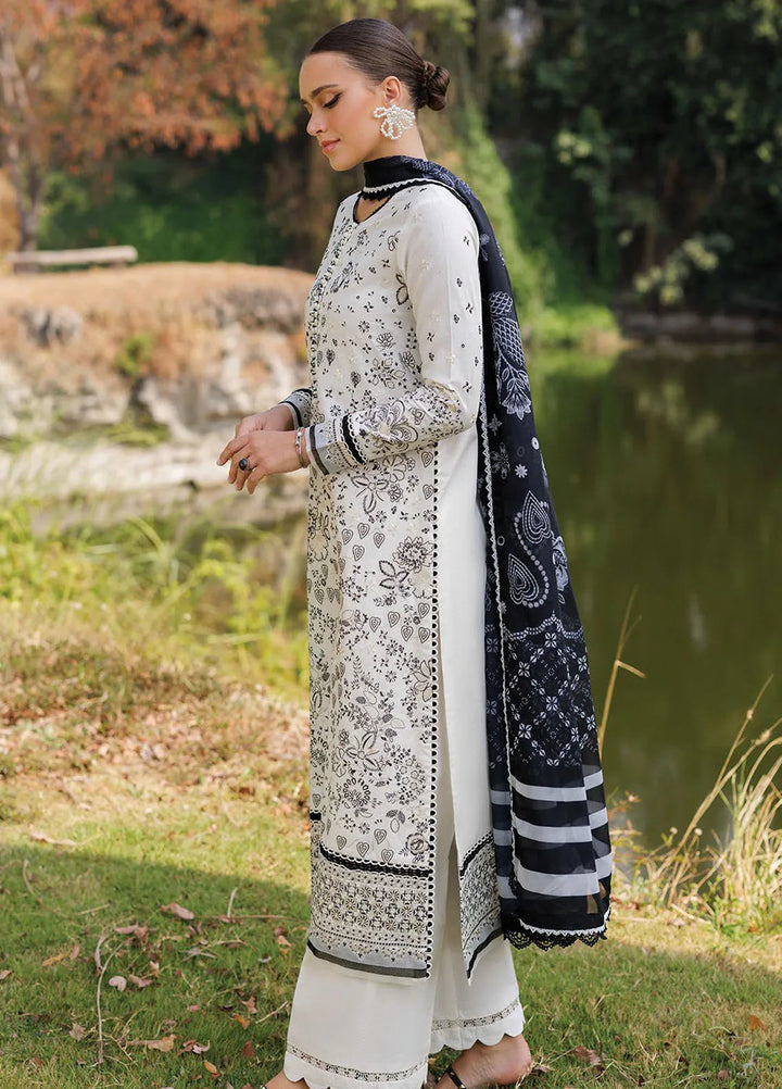 Xenia Embroidered Lawn Suit Unstitched 3 Piece XE25LL D-07 Fiorella - Summer Collection