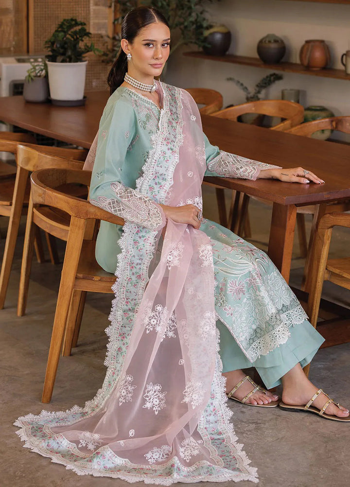 Xenia Embroidered Lawn Suit Unstitched 3 Piece XE25LL D-12 Ksenia - Summer Collection