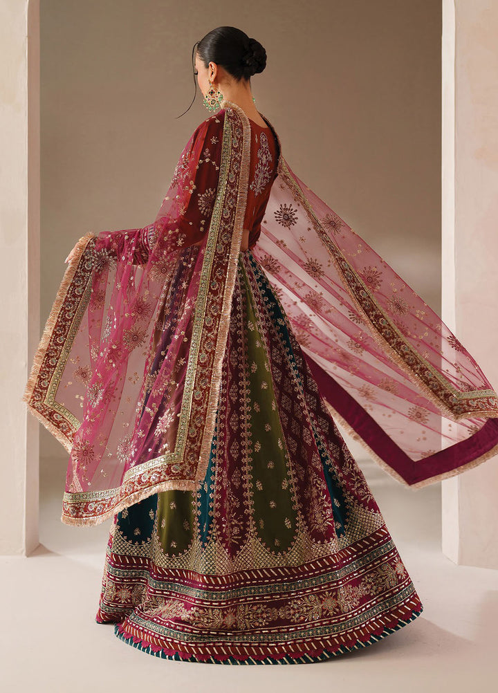 Xenia Embroidered Raw Silk Suits Unstitched 3 Piece XE25NU D-10 Inea - Formals Collection