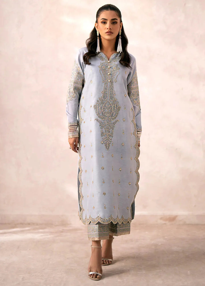 Xenia Formals Embroidered Raw Silk Suits Unstitched 3 Piece XE24LU Zarbaha - Formal Collection