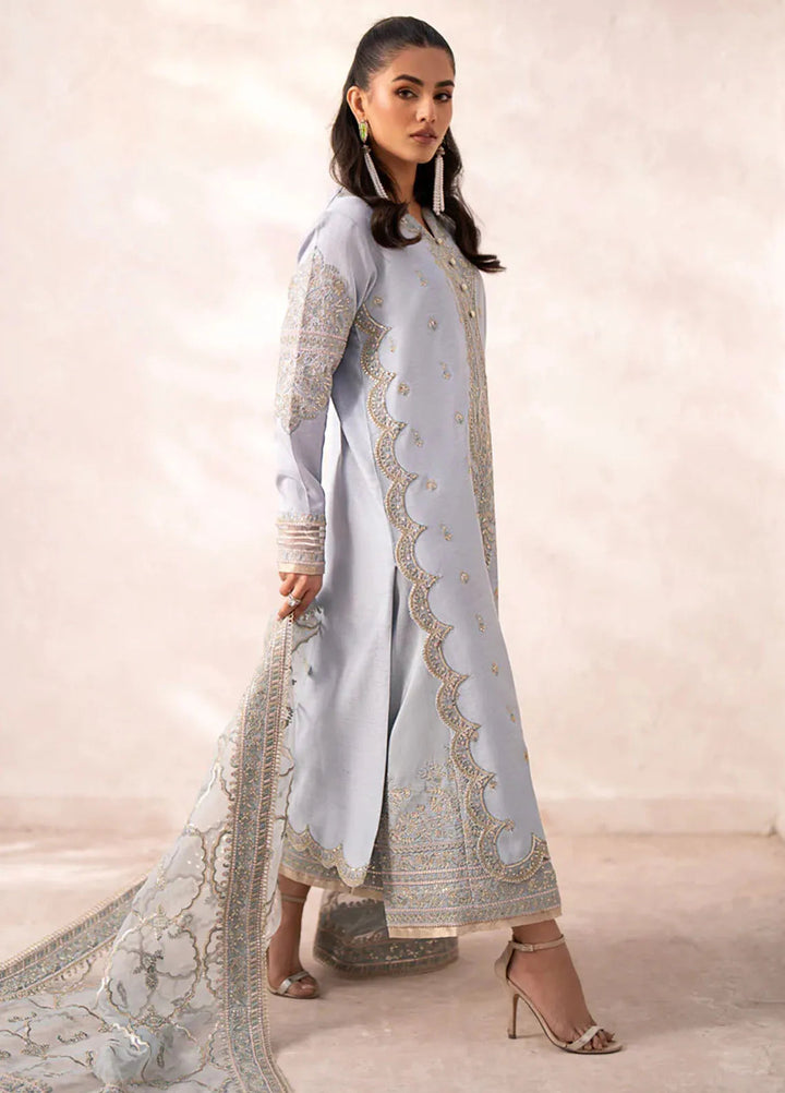 Xenia Formals Embroidered Raw Silk Suits Unstitched 3 Piece XE24LU Zarbaha - Formal Collection
