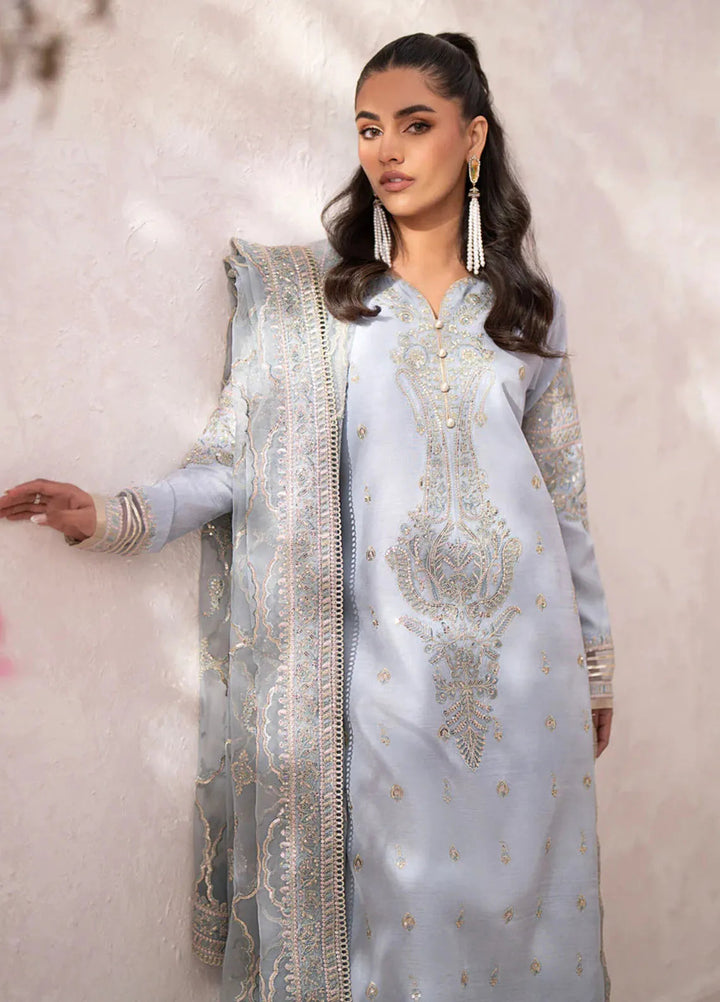 Xenia Formals Embroidered Raw Silk Suits Unstitched 3 Piece XE24LU Zarbaha - Formal Collection