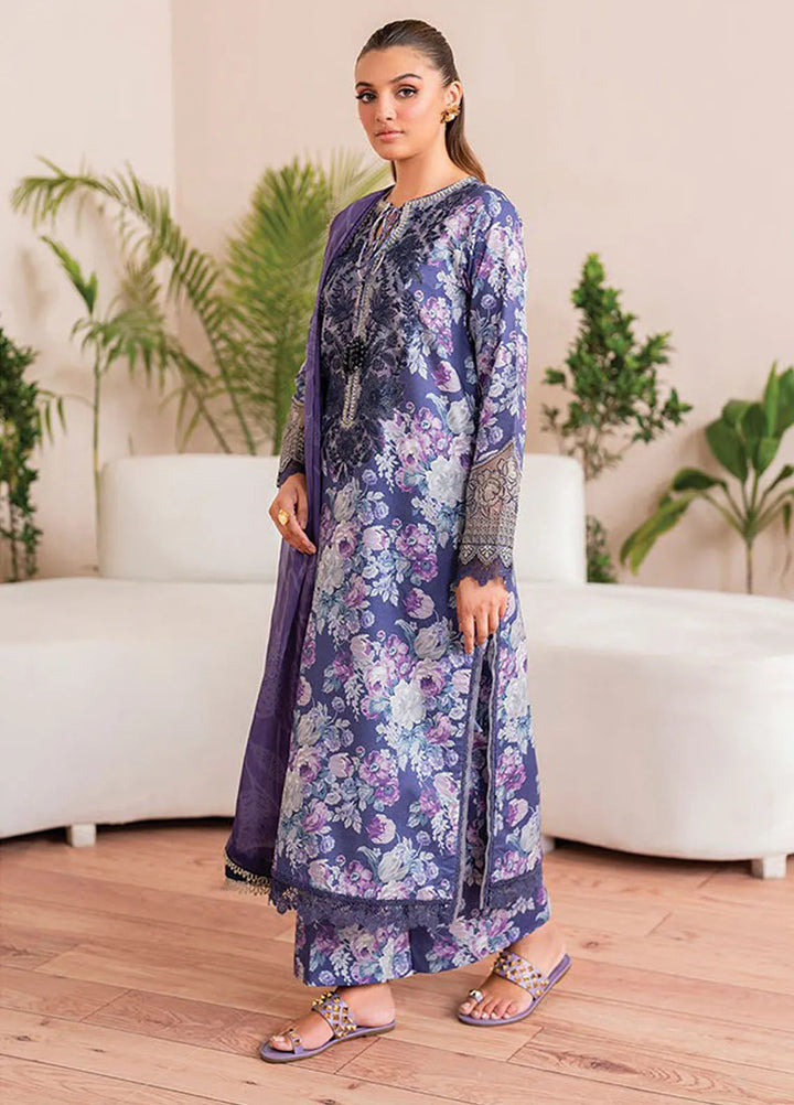 Xenia Printed Lawn Suits Unstitched 3 Piece XE25PL D-01 Elea - Summer Collection