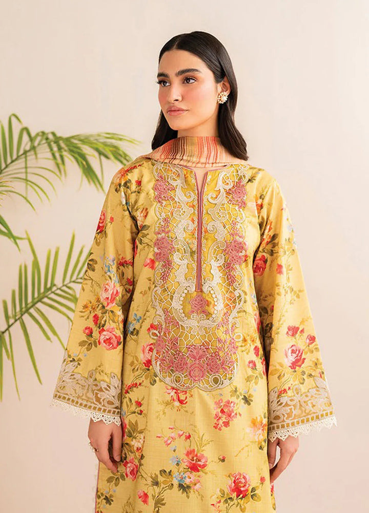 Xenia Printed Lawn Suits Unstitched 3 Piece XE25PL D-02 Briar - Summer Collection