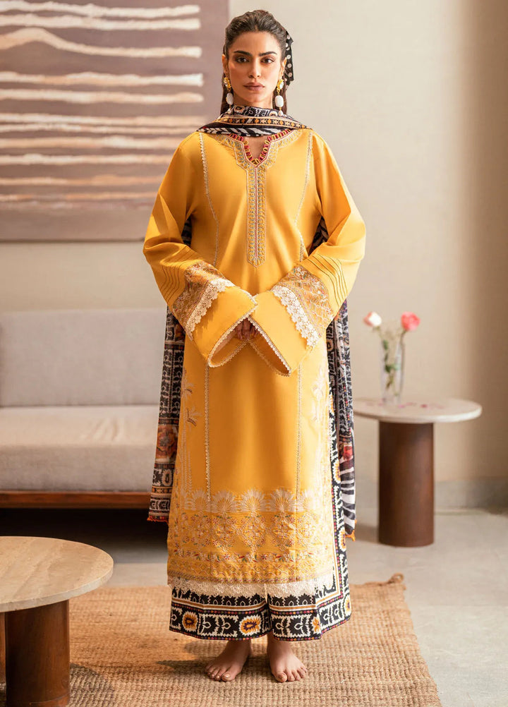 Yaariyan by Sahane Embroidered Lawn Suits Unstitched 3 Piece SNE25Y CT-20009 Feeha - Summer Collection