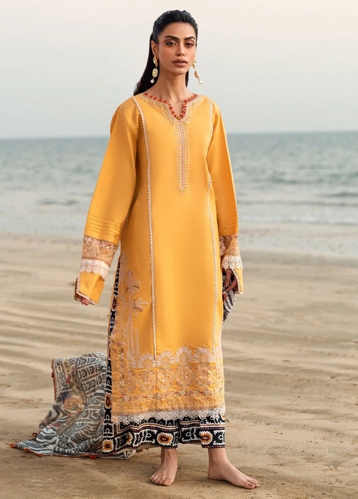 Yaariyan by Sahane Embroidered Lawn Suits Unstitched 3 Piece SNE25Y CT-20009 Feeha - Summer Collection