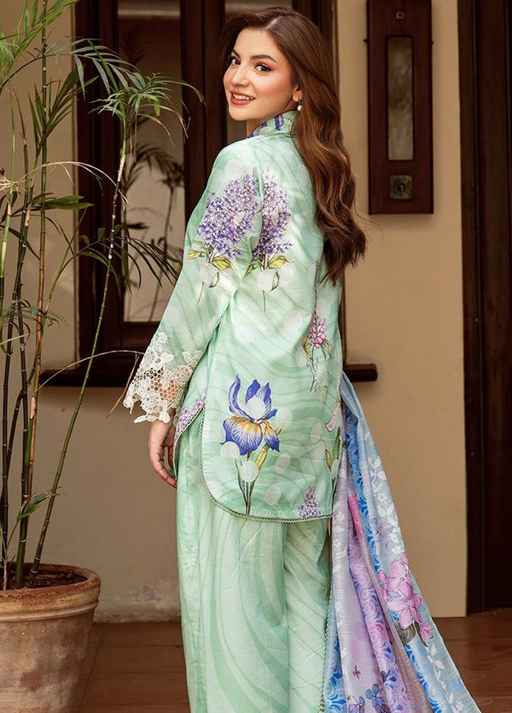 Yakin by Asifa Nabeel Embroidered Lawn Suits Unstitched 3 Piece AN25YL D-04 Floral Mist - Summer Collection