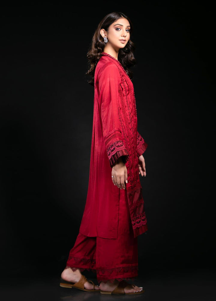 Yusra Ansari Embroidered Cotton Silk Stitched 2 Piece Suit Yed-02 Merindah