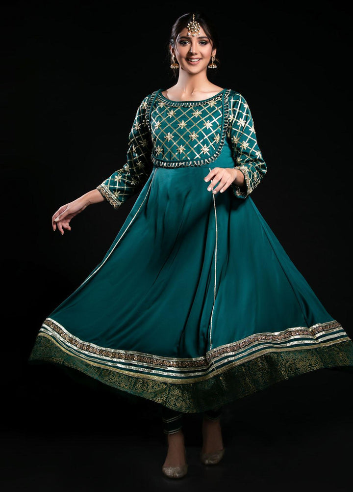 Yusra Ansari Embroidered Georgette Stitched 3 Piece Suit Yed-04 Noori