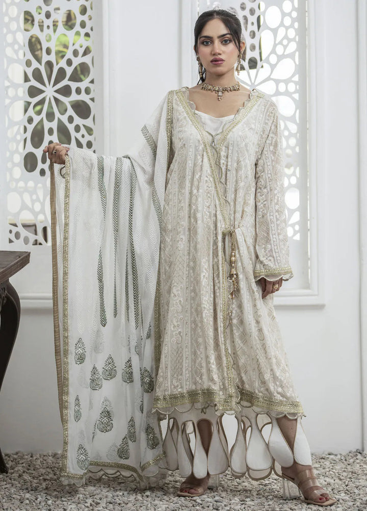 Yusra Ansari Pret Embroidered Chiffon 3 Piece Suit Zehra