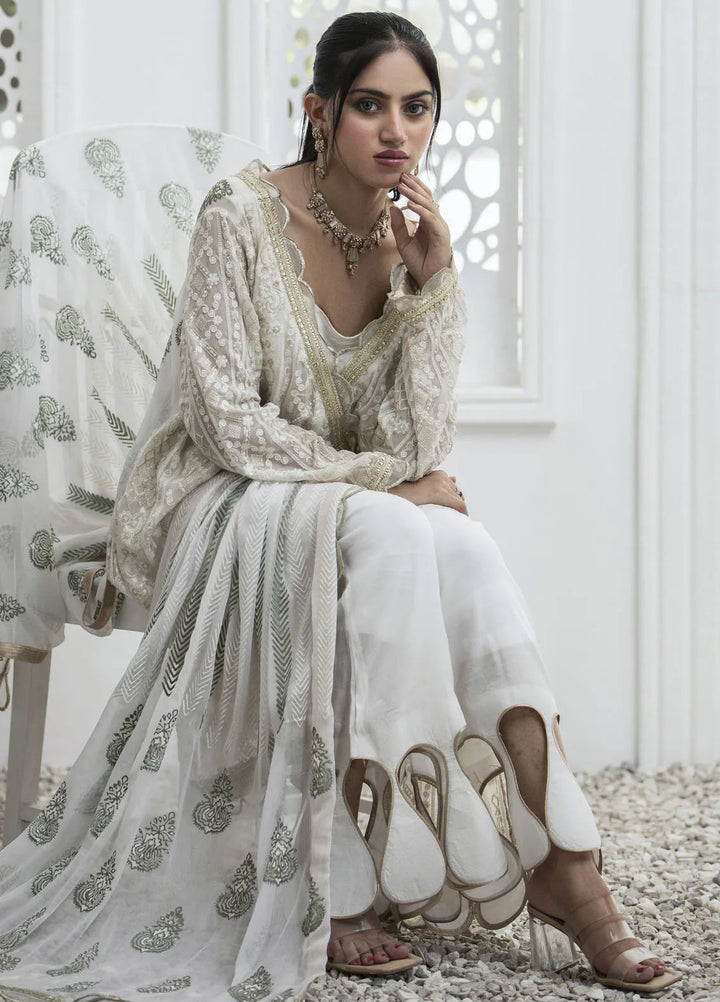 Yusra Ansari Pret Embroidered Chiffon 3 Piece Suit Zehra