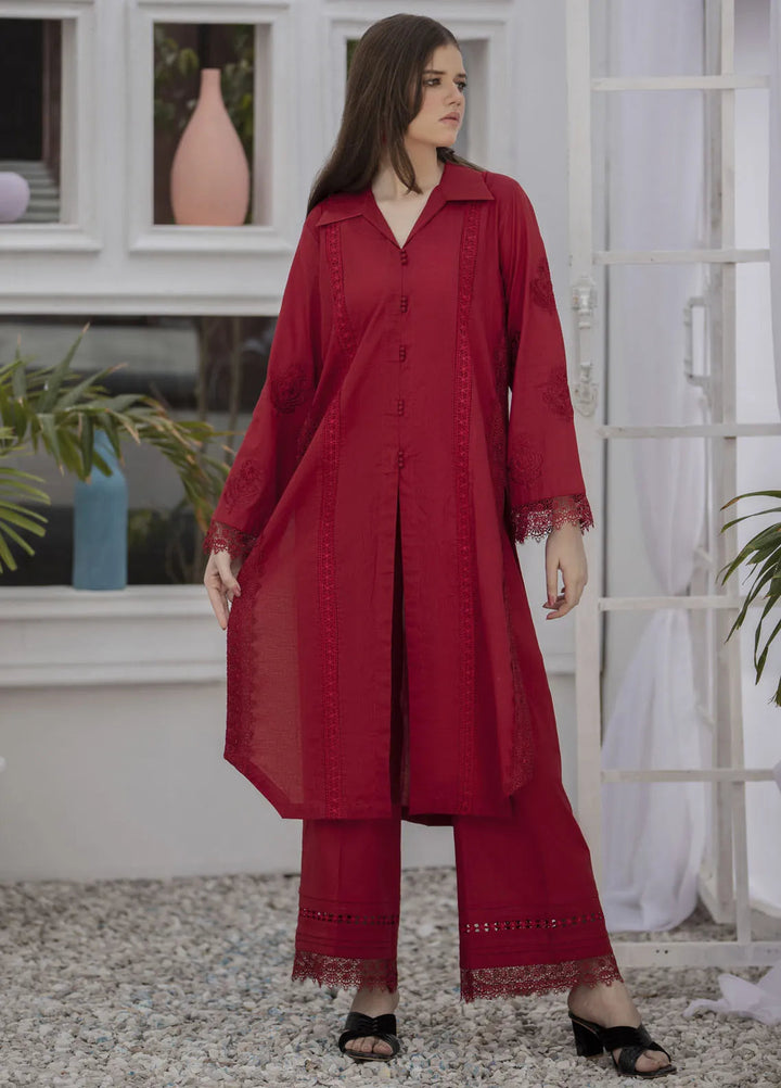 Yusra Ansari Pret Embroidered Cotton 2 Piece Suit Amara