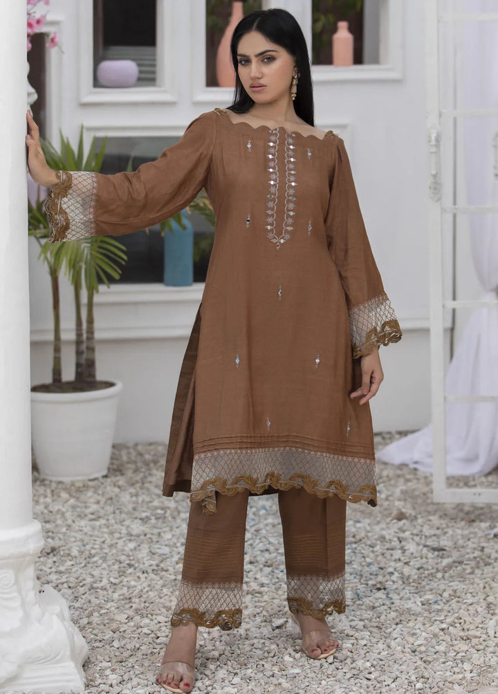 Yusra Ansari Pret Embroidered Cotton 2 Piece Suit Kaizen