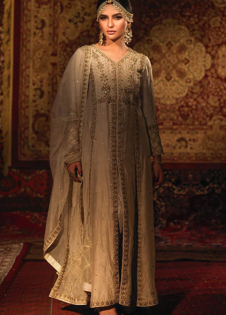 Zaaviay Embroidered Raw Silk Stitched 3 Piece Suit SHIREEN