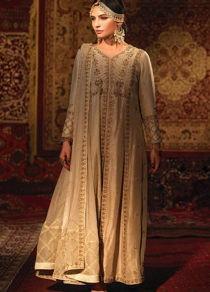 Zaaviay Embroidered Raw Silk Stitched 3 Piece Suit SHIREEN