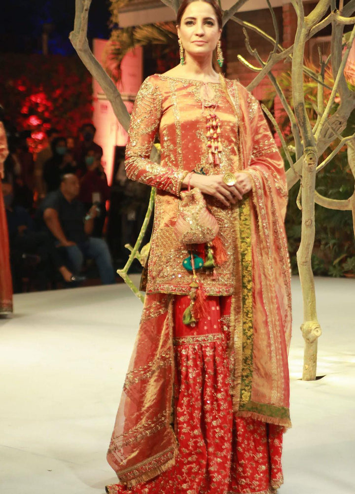 Zaaviay Luxury Pret Embroidered  3 Piece Suit BANARAS