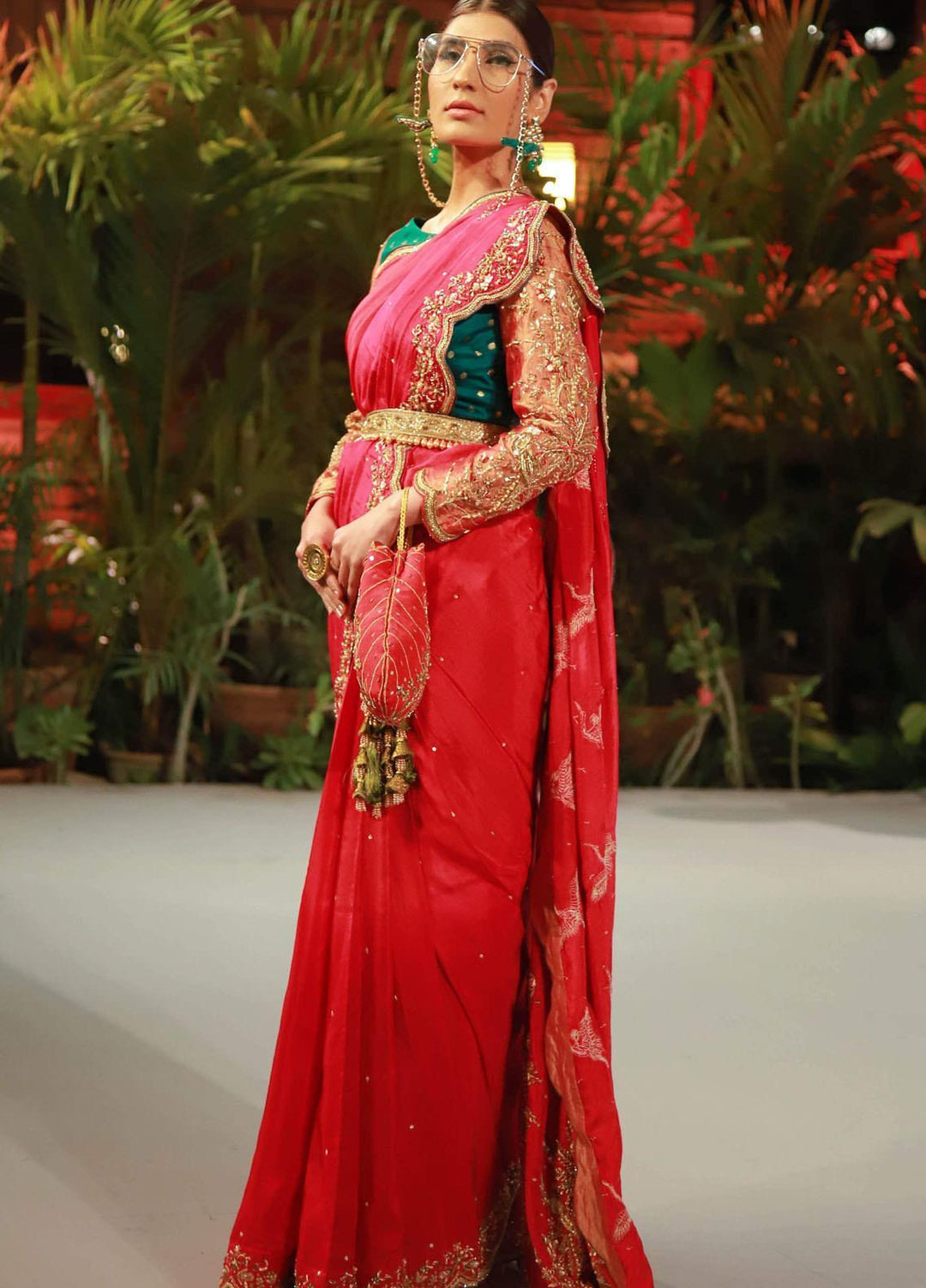 Zaaviay Luxury Pret Embroidered  3 Piece Suit KESARIYA