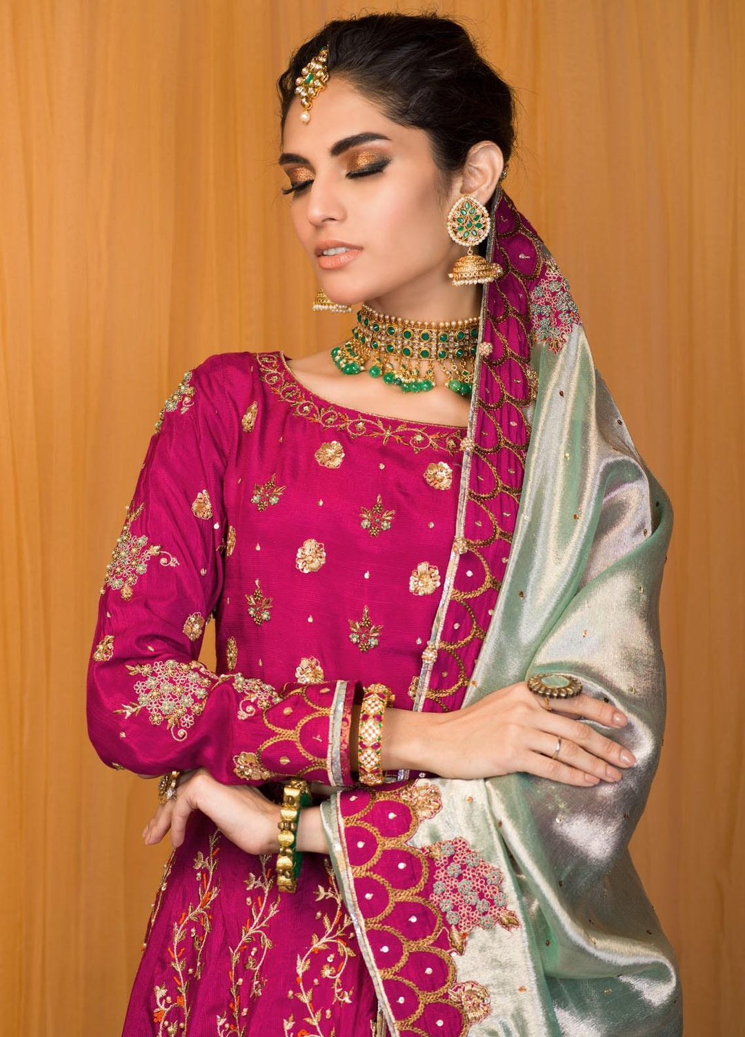 Zaaviay Luxury Pret Embroidered  3 Piece Suit GULAAB