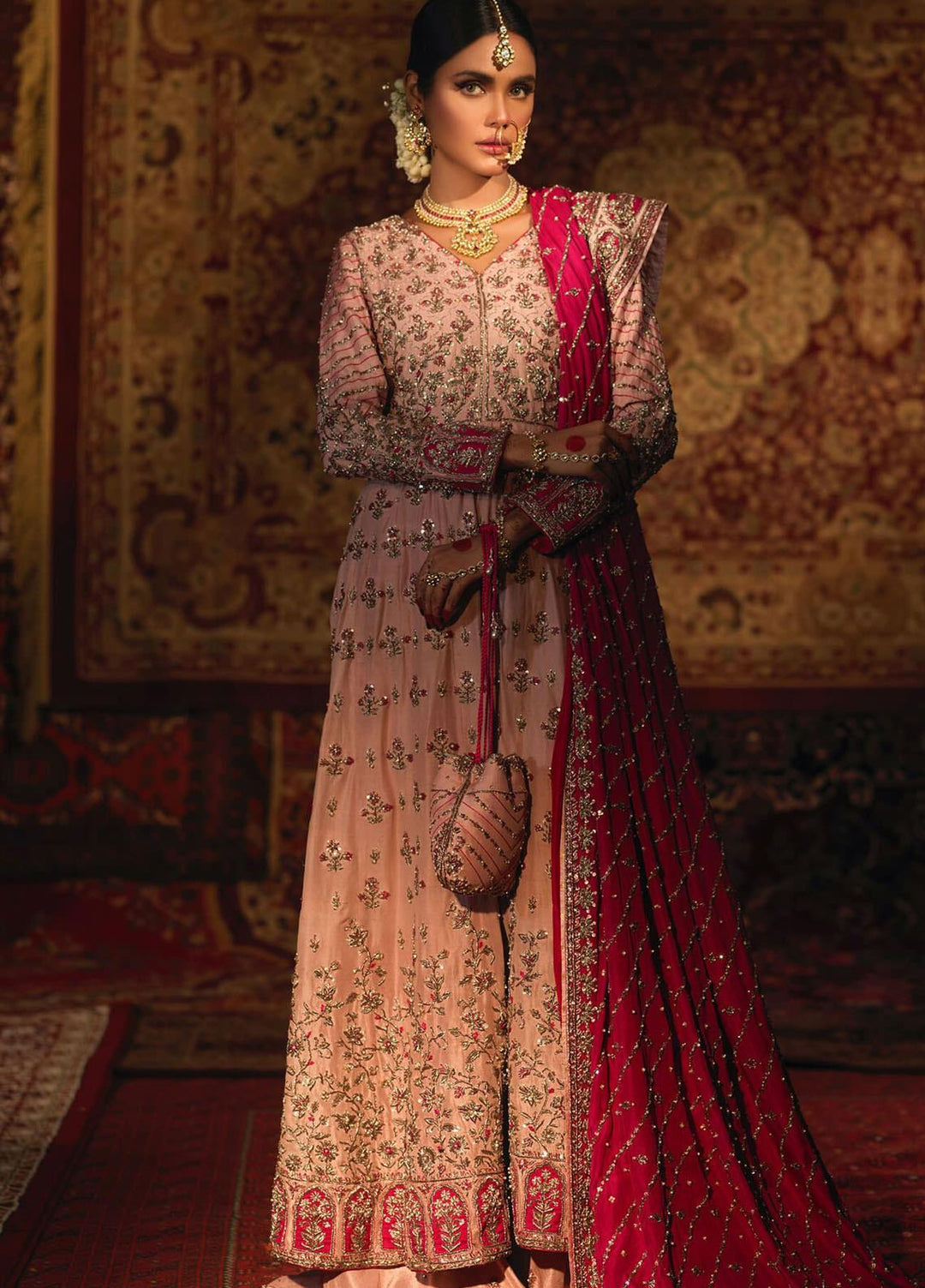 Zaaviay Luxury Pret Embroidered  3 Piece Suit GUL E RANA