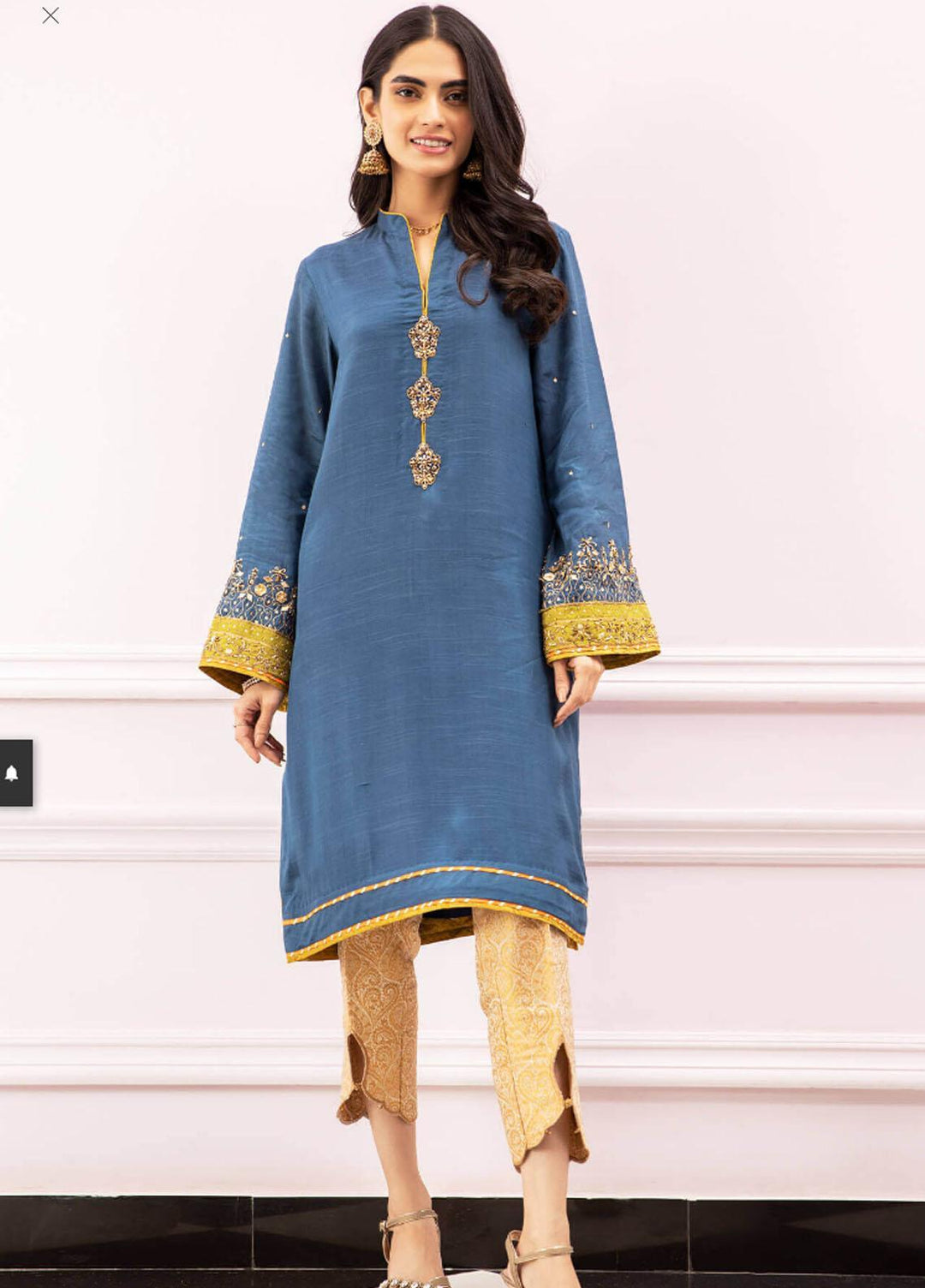 Zaaviay Pret Luxury Raw Silk Kurti ZV21DC Badal