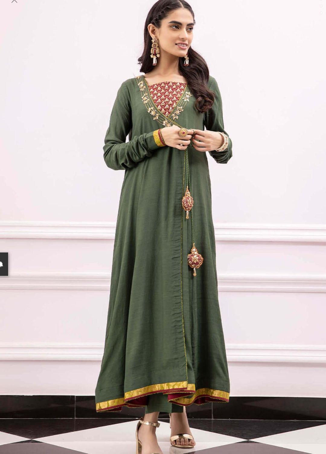 Zaaviay Pret Luxury Raw Silk 2 Piece ZV21DC Jhonka