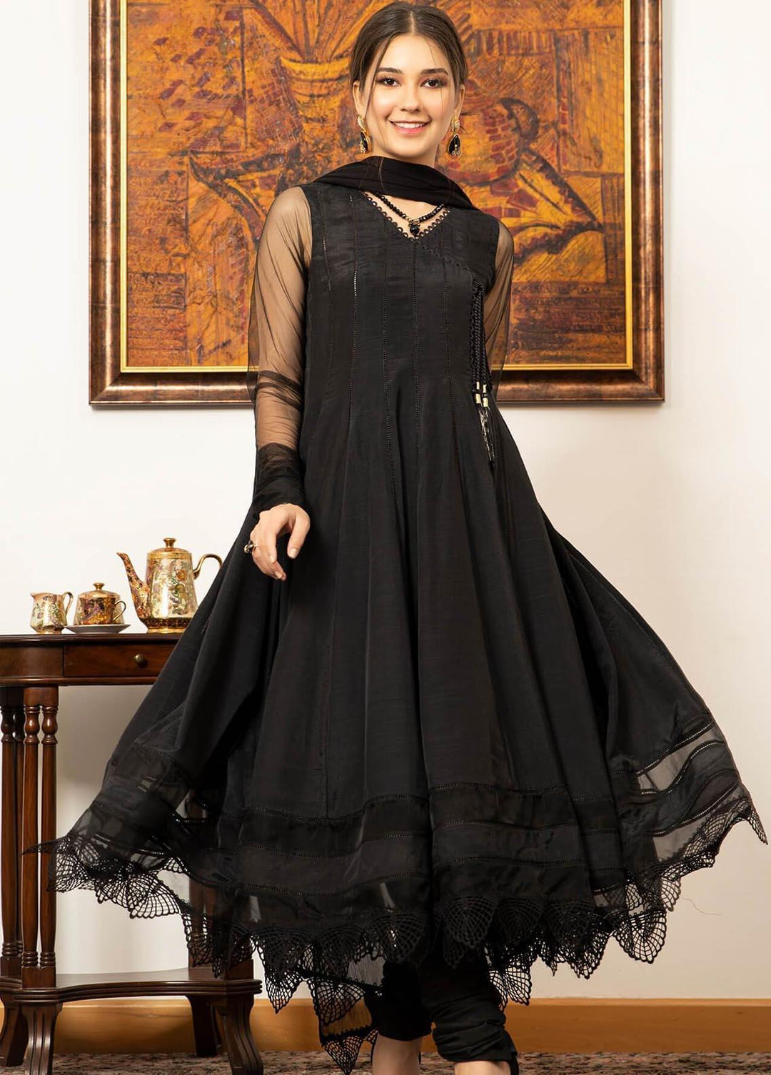 Zaaviay Pret Luxury Raw Silk 3 Piece ZV21LP ZPR-035 Starlight