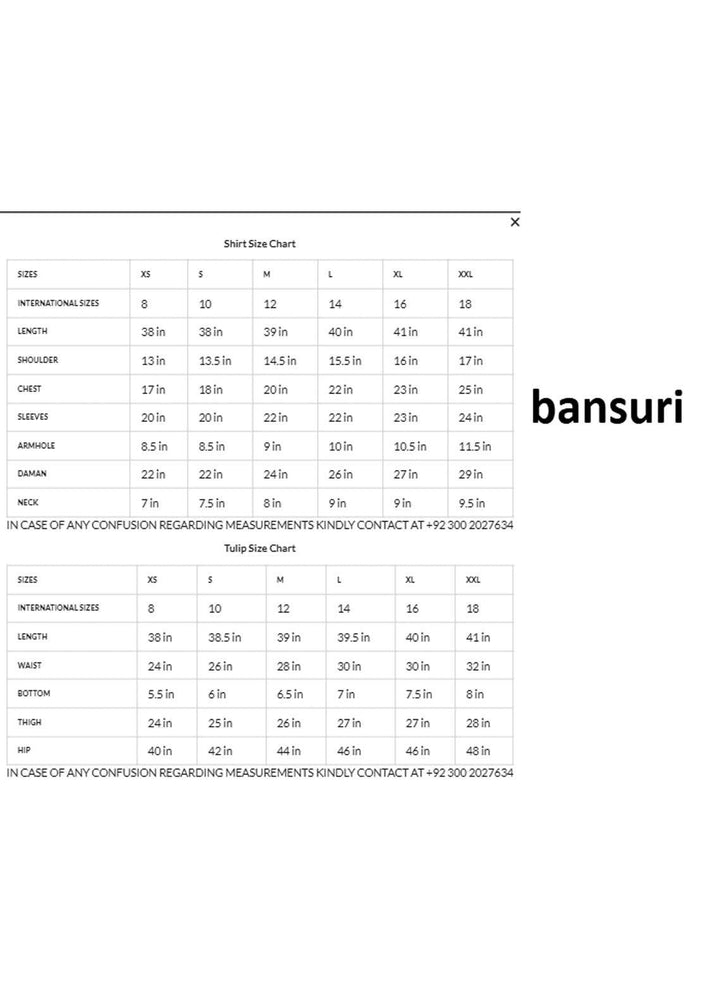 Zaaviay Luxury Pret Embroidered Cotton Net 3 Piece Dress Bansuri