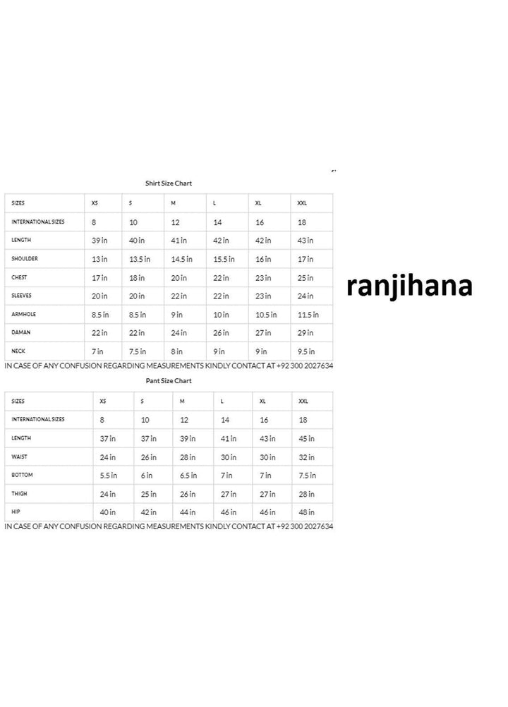 Zaaviay Luxury Pret Embroidered Raw Silk 3 Piece Dress Ranjhana