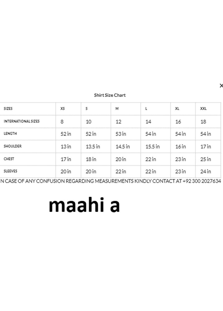 Zaaviay Luxury Pret Embroidered Silk Kaftan Maahi A