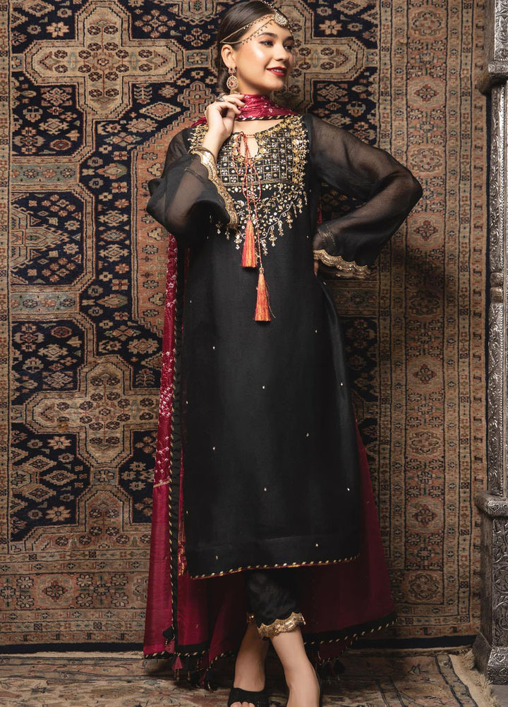 Zaaviay Embroidered Khaadi Net Stitched 3 Piece Suit ZV21E 08-JAGMAG