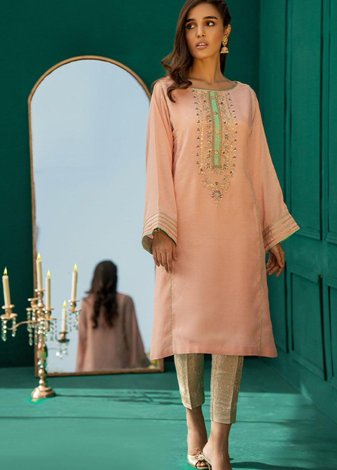 Zaaviay Festive Pret Raw Silk Shirt ZV22PE FANAA