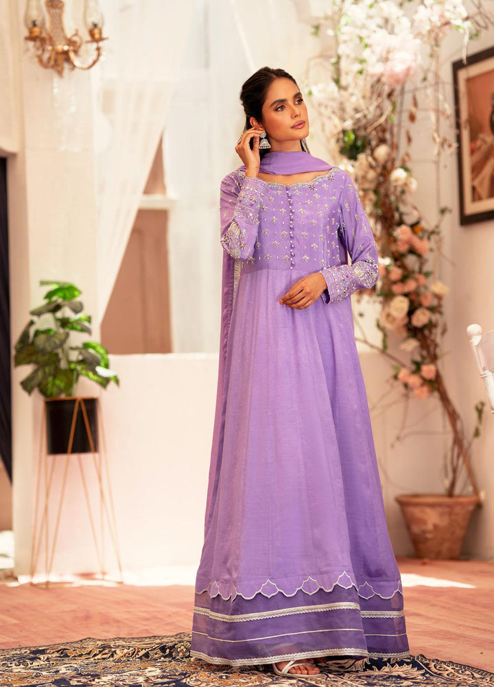 Zaaviay Festive Pret  Raw Silk 3 Piece Suit ZV22PE ZEC22- 008 Mayumi