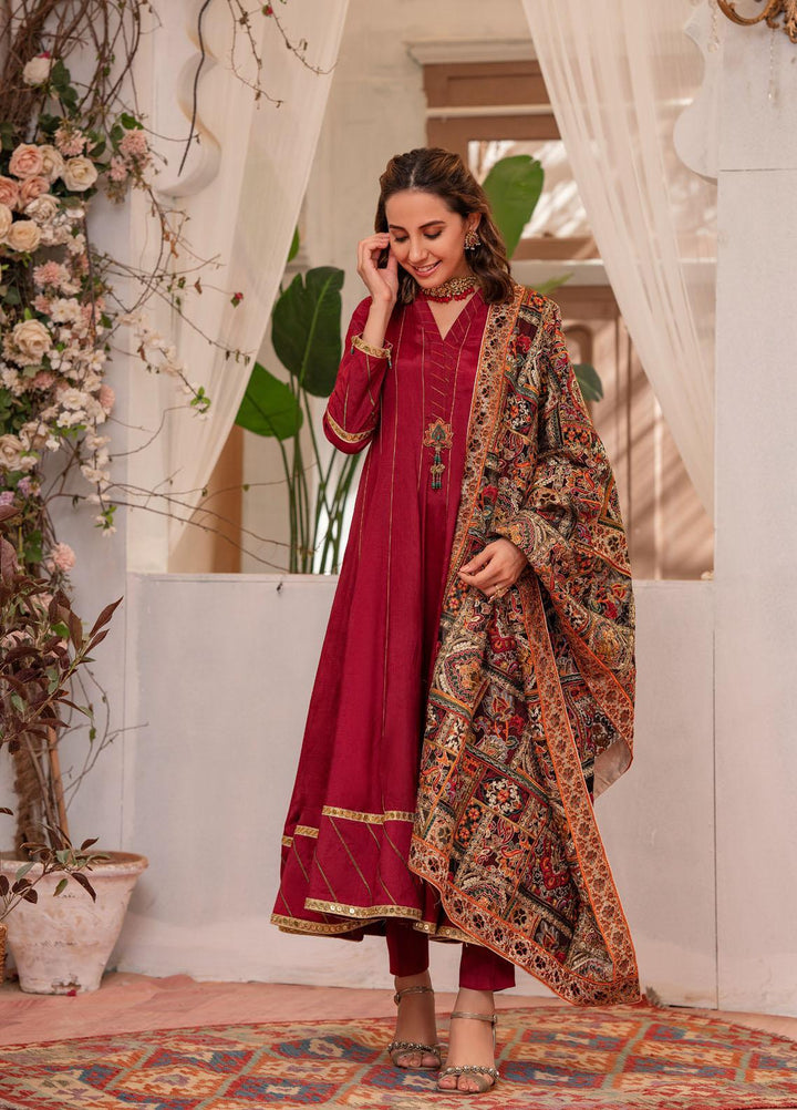 Zaaviay Festive Pret  Raw Silk 3 Piece Suit ZV22PE ZEC22- 015 Sophia