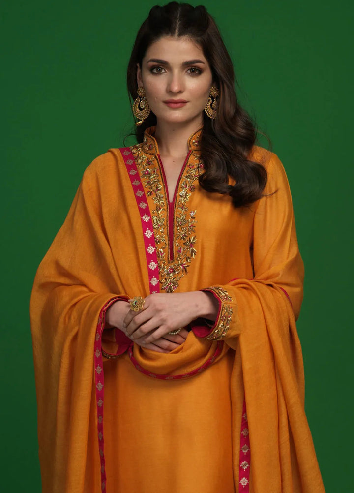 Zaaviay Pret Embroidered Khaadi Net 3 Piece Suit Noorain