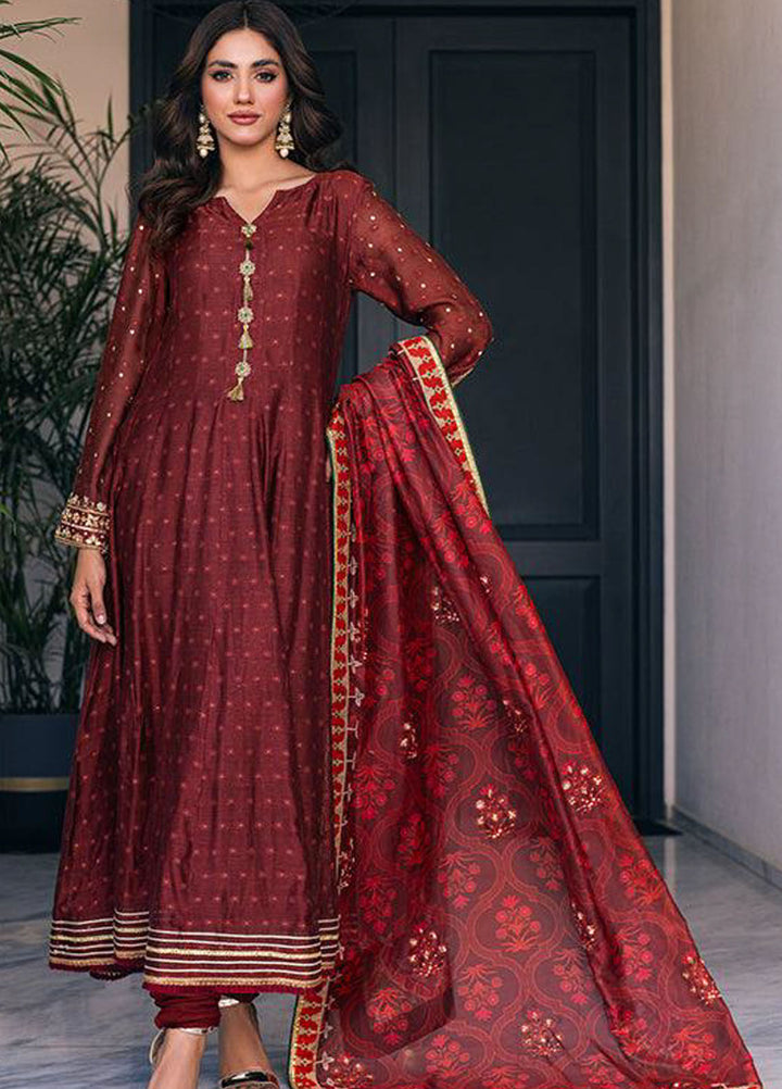 Zaaviay Pret Embroidered Khaadi Net 3 Piece Suit Vanya