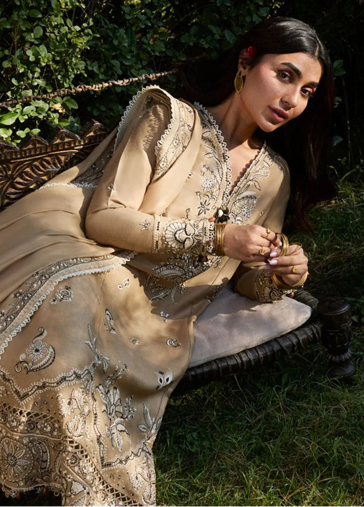 Zaha By Khadijah Shah Embroidered Karandi Suits Unstitched 3 Piece ZL24W ZW24-10 Suzani - Winter Collection