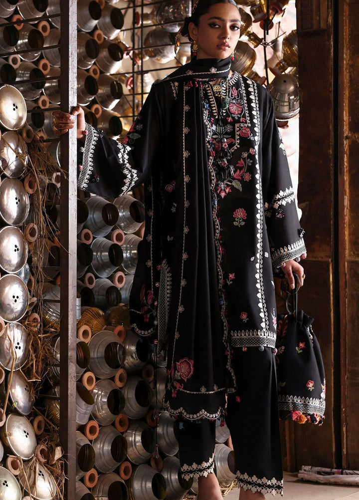 Zaha by Khadijah Shah Embroidered Lawn Suits Unstitched 3 Piece ZL25UF D-07 Zeenat - Festive Collection