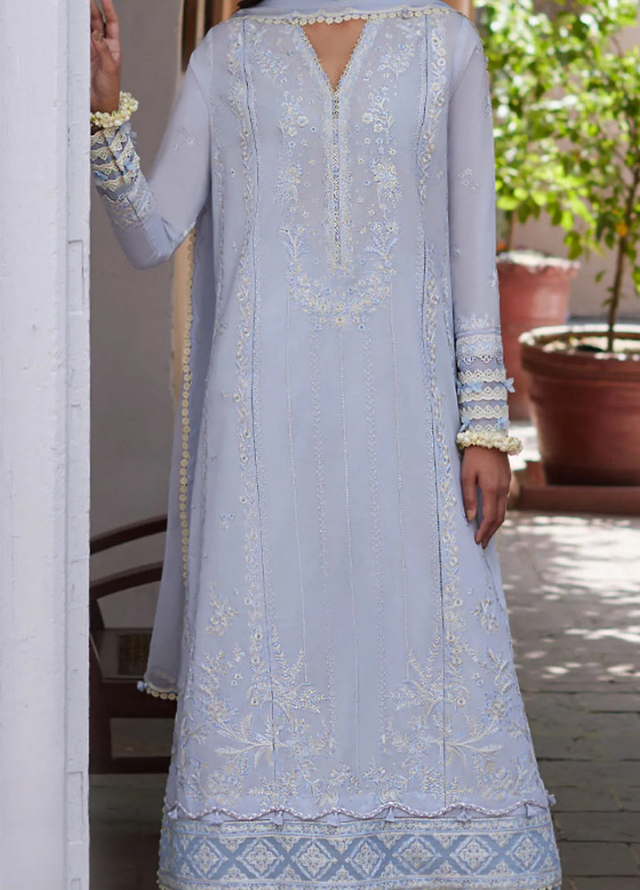 Zaha Embroidered Lawn Suit Unstitched 3 Piece ZL24F D-01 Mira - Festive Collection