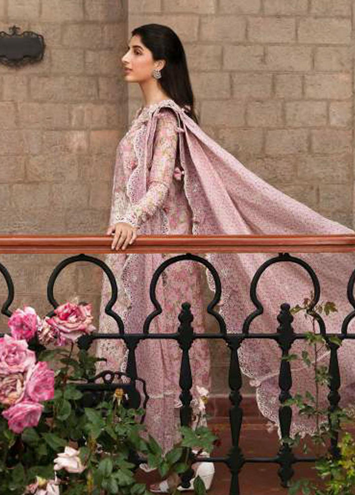 Zaha By Khadijah Shah Embroidered Lawn Suits Unstitched 3 Piece ZKS23FU ZF 23-04 Leyla - Festive Collection