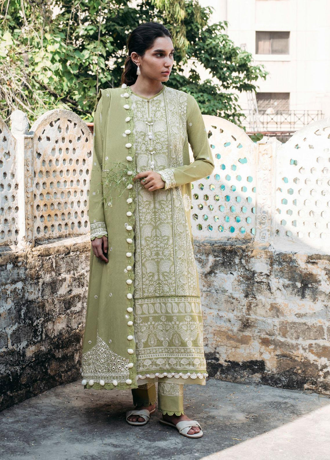 Zaha By Khadijah Shah Embroidered Karandi Suits Unstitched 3 Piece ZKS21HM ZW-21-03 PARISA - Winter Collection