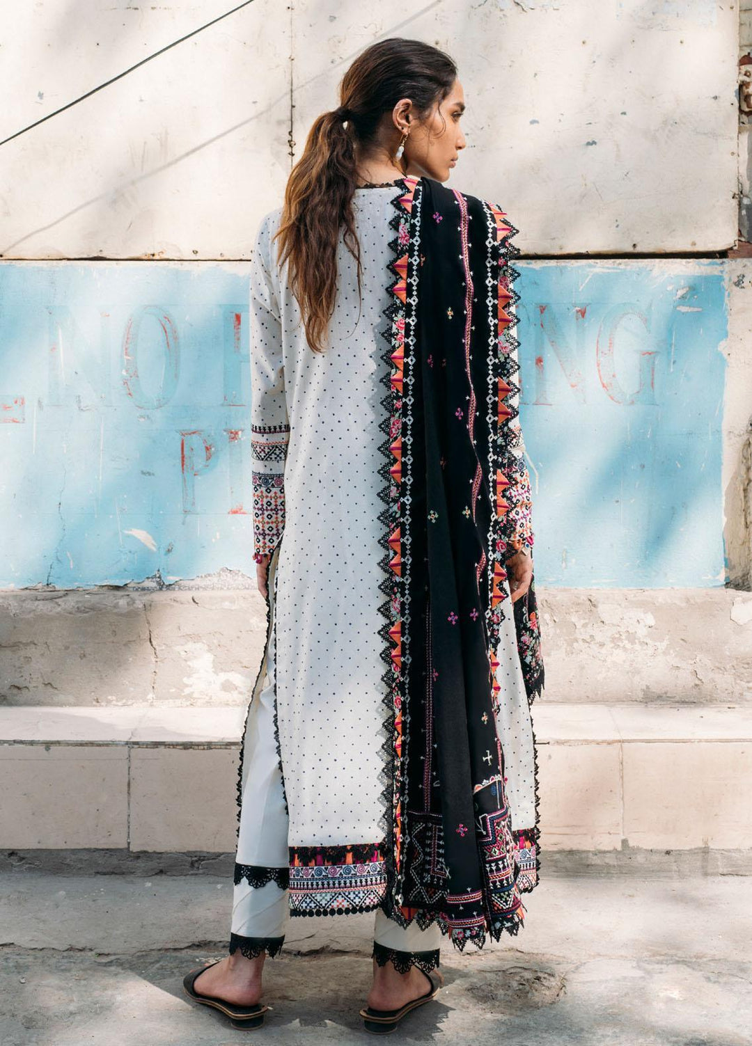 Zaha By Khadijah Shah Embroidered Karandi Suits Unstitched 3 Piece ZKS21HM ZW-21-10 ZIBA - Winter Collection